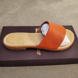 Johnston and Murphy Orange Thong Sandals